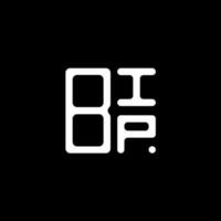design criativo do logotipo da letra bip com gráfico vetorial, logotipo bip simples e moderno. vetor