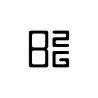 design criativo do logotipo da letra bzg com gráfico vetorial, logotipo simples e moderno do bzg. vetor