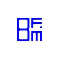 design criativo do logotipo da carta bfm com gráfico vetorial, logotipo simples e moderno do bfm. vetor