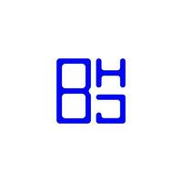 design criativo do logotipo da letra bhj com gráfico vetorial, logotipo simples e moderno bhj. vetor