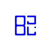 design criativo do logotipo da letra bjl com gráfico vetorial, logotipo simples e moderno bjl. vetor