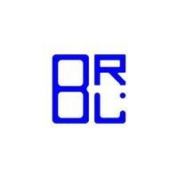 brl letter logo design criativo com gráfico vetorial, brl logotipo simples e moderno. vetor