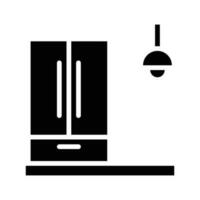 geladeira vetor sólido ícone . simples estoque ilustração estoque
