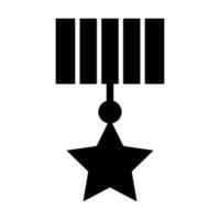 design de ícone de medalha de estrela vetor