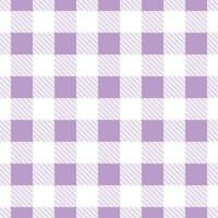 vetor desatado padronizar com tecido de algodão Verifica dentro lilás e branco cores para tecido e têxtil Projeto