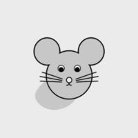 fofa selvagem rato vetor ilustração