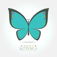 colorida borboleta logotipo vetor