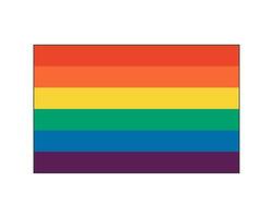 arco Iris colori bandeira. lgbt movimento. sexual minorias símbolo. gays e lésbicas tolerância. homossexualidade orgulho colorida vetor eps ilustração