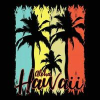 aloha Havaí camiseta Projeto vetor