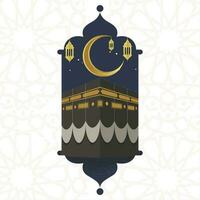 Ramadã islâmico celebração e poster vetor