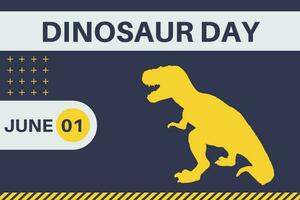 dinossauro dia poster adequado para social meios de comunicação postar vetor