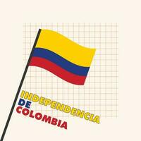 independência de Colômbia vetor Projeto