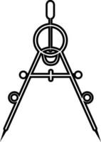 ilustração vetorial de ícone de bússola vetor