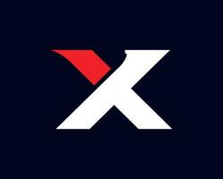 carta x logotipo ícone Projeto vetor elementos