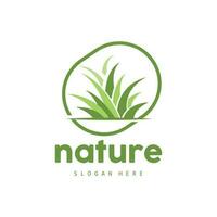 verde Relva logotipo, natureza plantar vetor, agricultura folha simples projeto, modelo ícone ilustração vetor