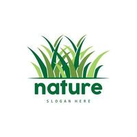 verde Relva logotipo, natureza plantar vetor, agricultura folha simples projeto, modelo ícone ilustração vetor