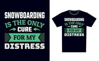 snowboard t camisa Projeto modelo vetor