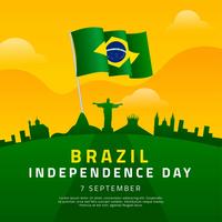 Modelo do Dia da Independência do Brasil vetor
