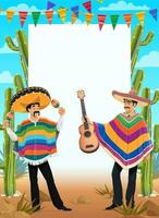 mexicano cinco de maionese poster México feriado festa vetor