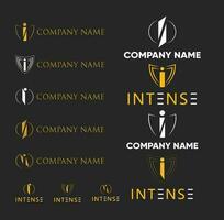 Eu inteligente o negócio logotipo conceito. corporativo o negócio logotipo com o negócio cartão modelo. vetor