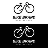 bicicleta logotipo, veículo vetor, bicicleta silhueta ícone, simples Projeto inspiração vetor