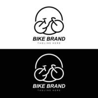 bicicleta logotipo, veículo vetor, bicicleta silhueta ícone, simples Projeto inspiração vetor