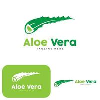 aloés vera logotipo, verde plantar projeto, tradicional remédio e pele Cuidado plantar vetor, cabelo Cuidado, símbolo ícone ilustração vetor