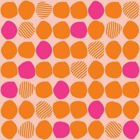 desatado padronizar com abstrato formas dentro Rosa e laranja. colorida vetor ilustração.