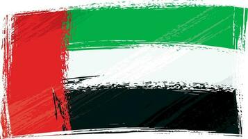 grunge Unidos árabe Emirados bandeira vetor