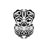 padronizar mascarar. tradicional totem símbolo. maori estilo. vetor sobre branco fundo.