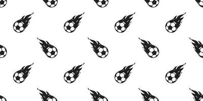 futebol bola desatado padronizar futebol vetor fogo telha fundo cachecol isolado repetir papel de parede