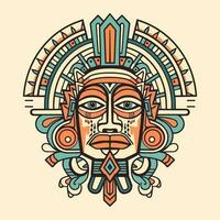 explorar a intrincado detalhes do asteca cultura com nosso deslumbrante desenhado à mão asteca ilustração Projeto vetor