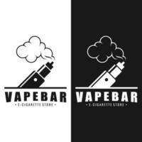 vape ou e-cigarro logotipo modelo vetor