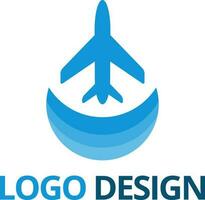 viagem avião logotipo Projeto vetor