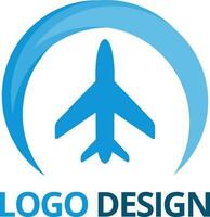 viagem avião logotipo Projeto vetor