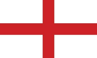 bandeira do Inglaterra. Inglaterra bandeira. vetor