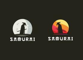 samurai ronin logotipo Projeto vetor modelo.