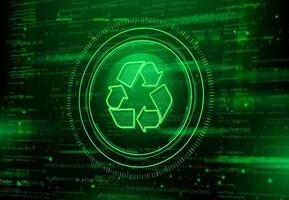reciclando do digital dados desperdício e digital desintoxicação vetor