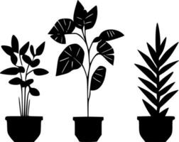 plantas - minimalista e plano logotipo - vetor ilustração