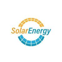 solar energia logotipo Sol tecnologia vetor poder