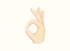 Está bem mão ícone. mão gesto emoji vetor ilustração.