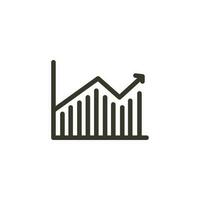 finança e o negócio glifo, silhueta ícone. ui ícone dentro uma plano Projeto. fino esboço ícones vetor