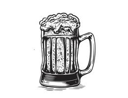 Cerveja mão desenhado ilustrações, vetor. vetor