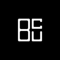 design criativo do logotipo da letra bcu com gráfico vetorial, logotipo simples e moderno do bcu. vetor