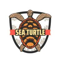 Salve  mar tartarugas ícone, vetor