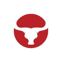 Taurus logo template vector icon ilustração design