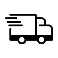ícone de caminhão de entrega vetor