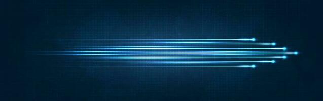 luz Rapidez movimento azul seta tecnologia comunicar fundo. sem fio dados rede e conexão tecnologia conceito. alta velocidade, futurista fundo. vetor Projeto.