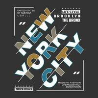 Novo Iorque Brooklyn texto,cartaz,logotipo,modelo vetor Projeto