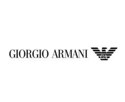 giorgio Armani logotipo marca roupas Preto símbolo Projeto moda vetor ilustração